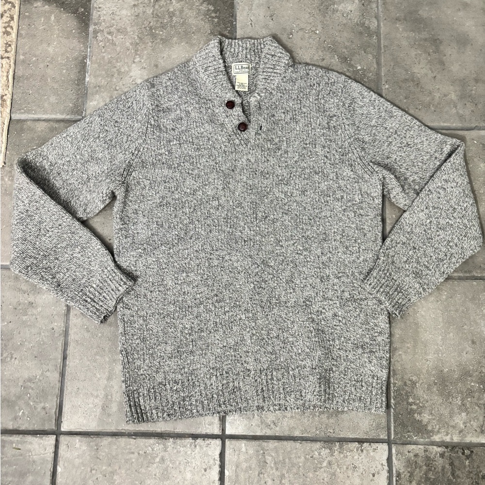 L.L. Bean Men's Heather Gray Crewneck Sweater